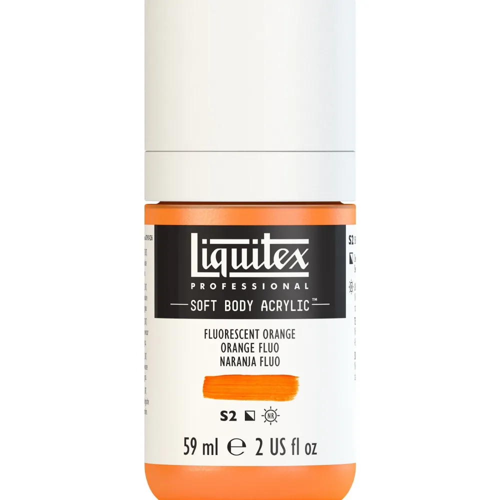 Liquitex Farba akrylowa Soft Body - - Fluo Orange, 59 ml