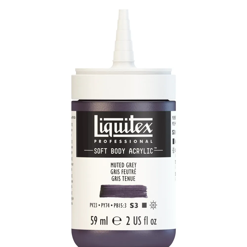 Liquitex Farba akrylowa Soft Body - - Muted Grey, 59 ml