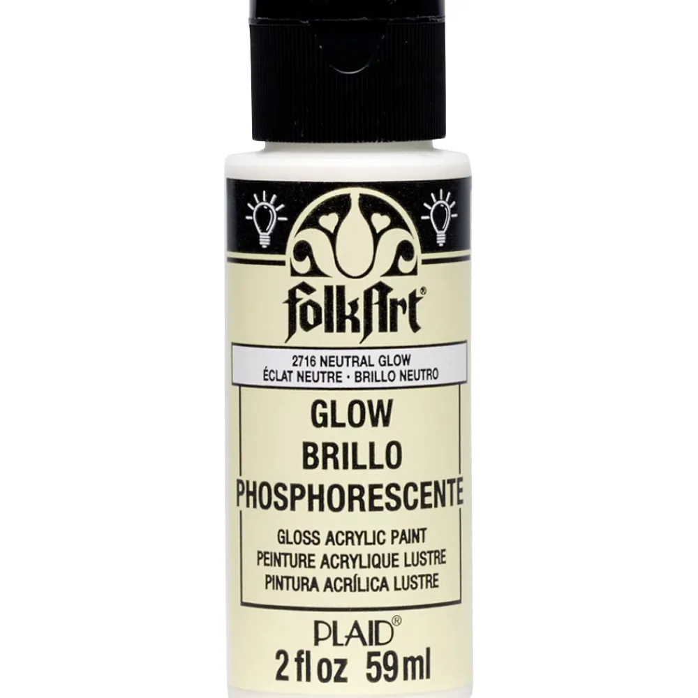FolkArt Farba akrylowa świecąca w ciemności - - 59 ml