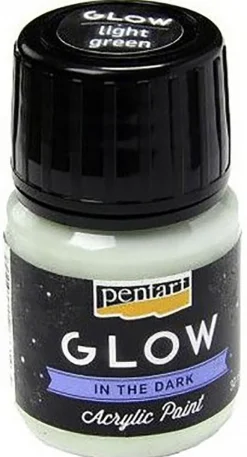 Pentart Farba akrylowa świecąca w ciemności - - jasnozielona 30 ml > Farby Akrylowe|Farby Dekoracyjne