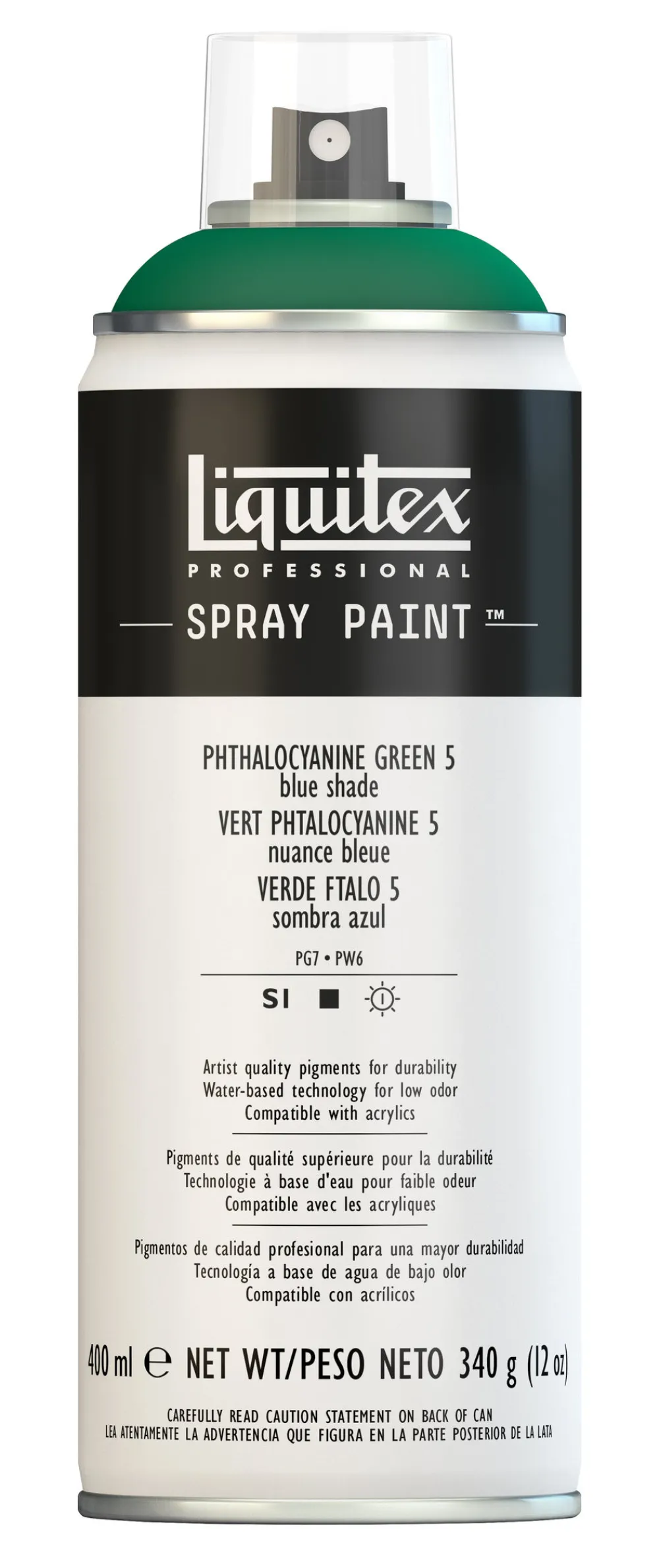 Liquitex Farba akrylowa w spray'u - - Phthalo Green 5, 400 ml
