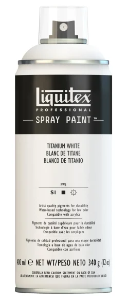 Liquitex Farba akrylowa w spray'u - - Titanium White, 400 ml