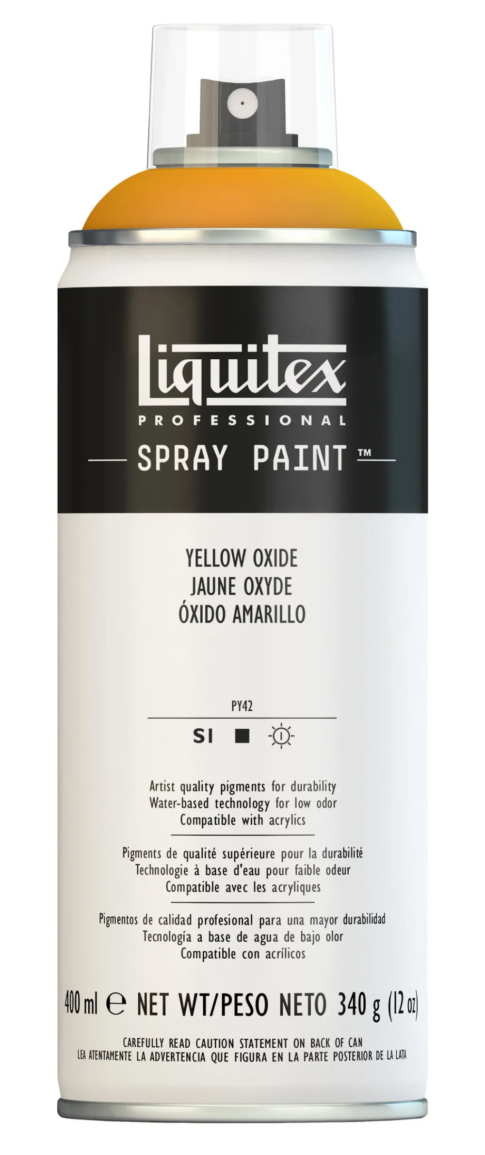 Liquitex Farba akrylowa w spray'u - - Yellow Medium Azo 400 ml > Farby Akrylowe