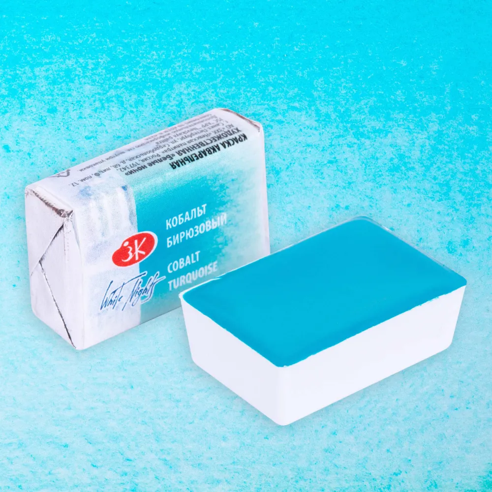 St. Petersburg Farba akwarelowa Białe Noce - - Cobalt Turquoise, kostka