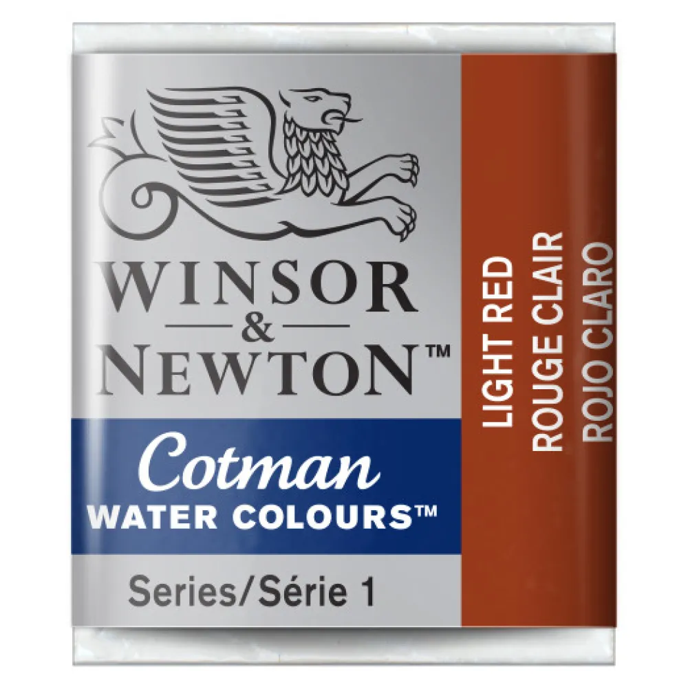 Winsor & Newton Farba akwarelowa Cotman - - Light Red, półkostka