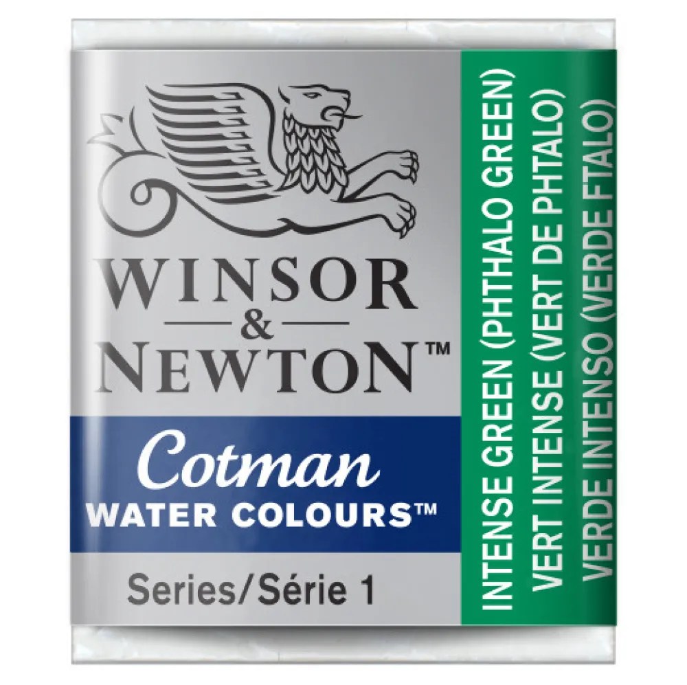 Winsor & Newton Farba akwarelowa Cotman - - Intense Blue, półkostka > Farby Akwarelowe