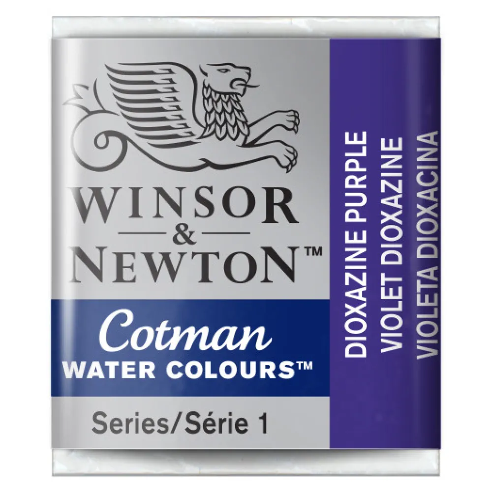 Winsor & Newton Farba akwarelowa Cotman - - Dioxazine Violet, półkostka