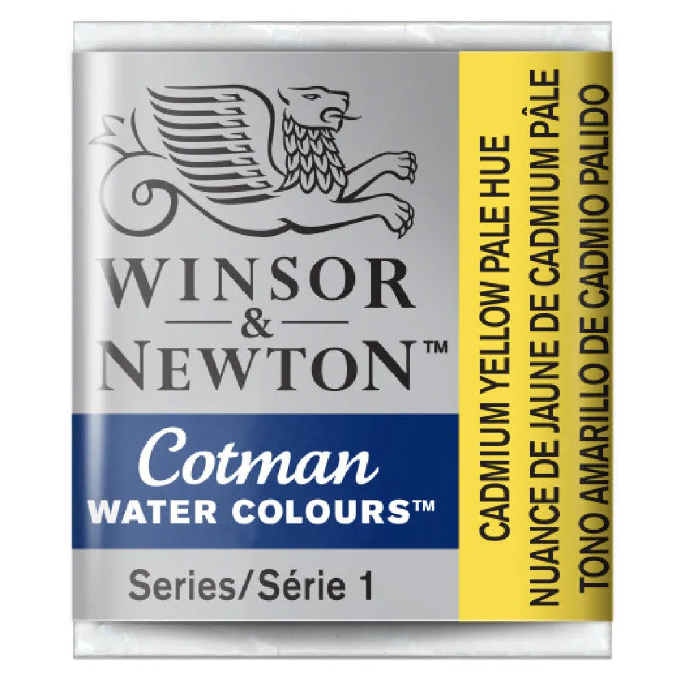 Winsor & Newton Farba akwarelowa Cotman - - Cadmium Yellow Pale Hue, półkostka