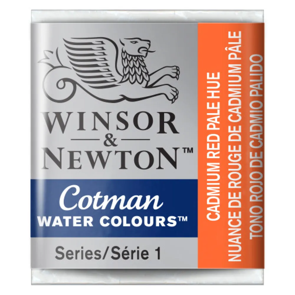 Winsor & Newton Farba akwarelowa Cotman - - Cadmium Red Pale Hue, półkostka