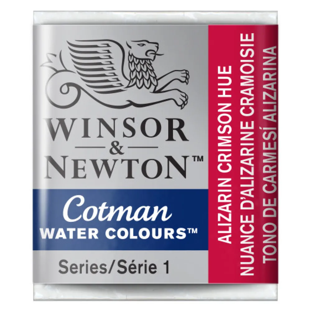 Winsor & Newton Farba akwarelowa Cotman - - Alizarin Crimson Hue, półkostka