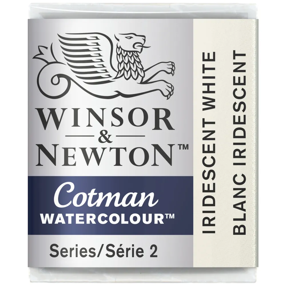 Winsor & Newton Farba akwarelowa Cotman - - Iridescent White, półkostka > Farby Akwarelowe