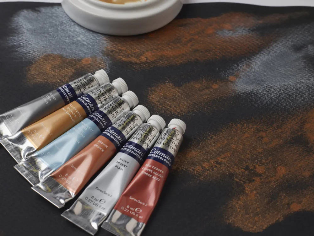 Winsor & Newton Farba akwarelowa Cotman - - Iridescent Blue, 8 ml