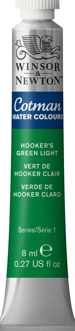 Winsor & Newton Farba akwarelowa Cotman - - Hooker's Green Light, 8 ml