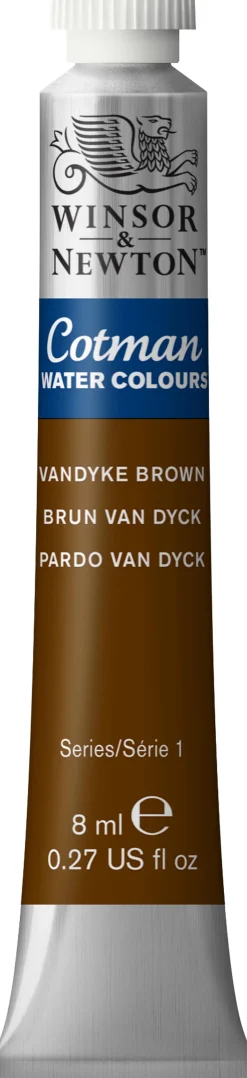 Winsor & Newton Farba akwarelowa Cotman - - Vandyke Brown, 8 ml