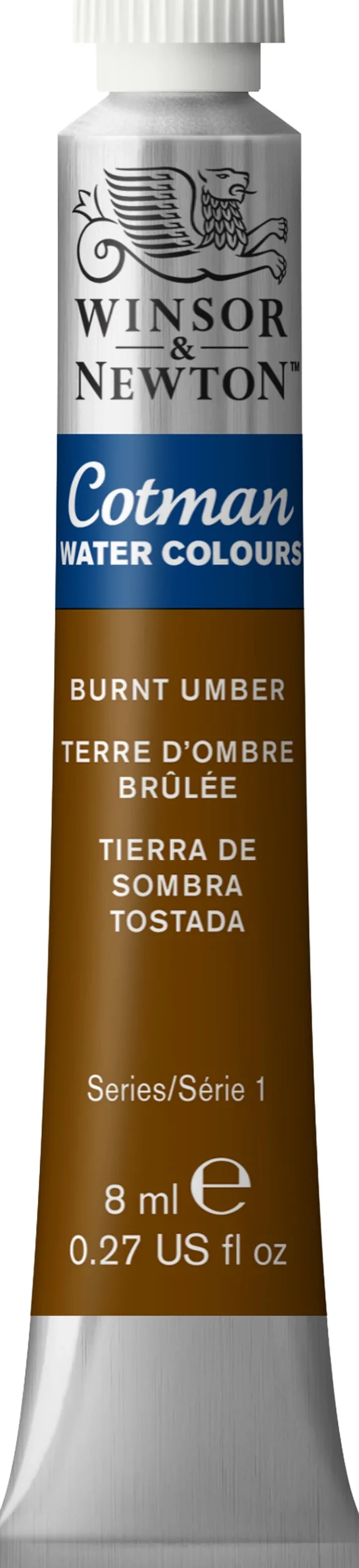 Winsor & Newton Farba akwarelowa Cotman - - Burnt Umber, 8 ml