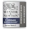 Winsor & Newton Farba akwarelowa Cotman - - Iridescent Black, półkostka