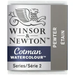 Winsor & Newton Farba akwarelowa Cotman - - Pewter, półkostka
