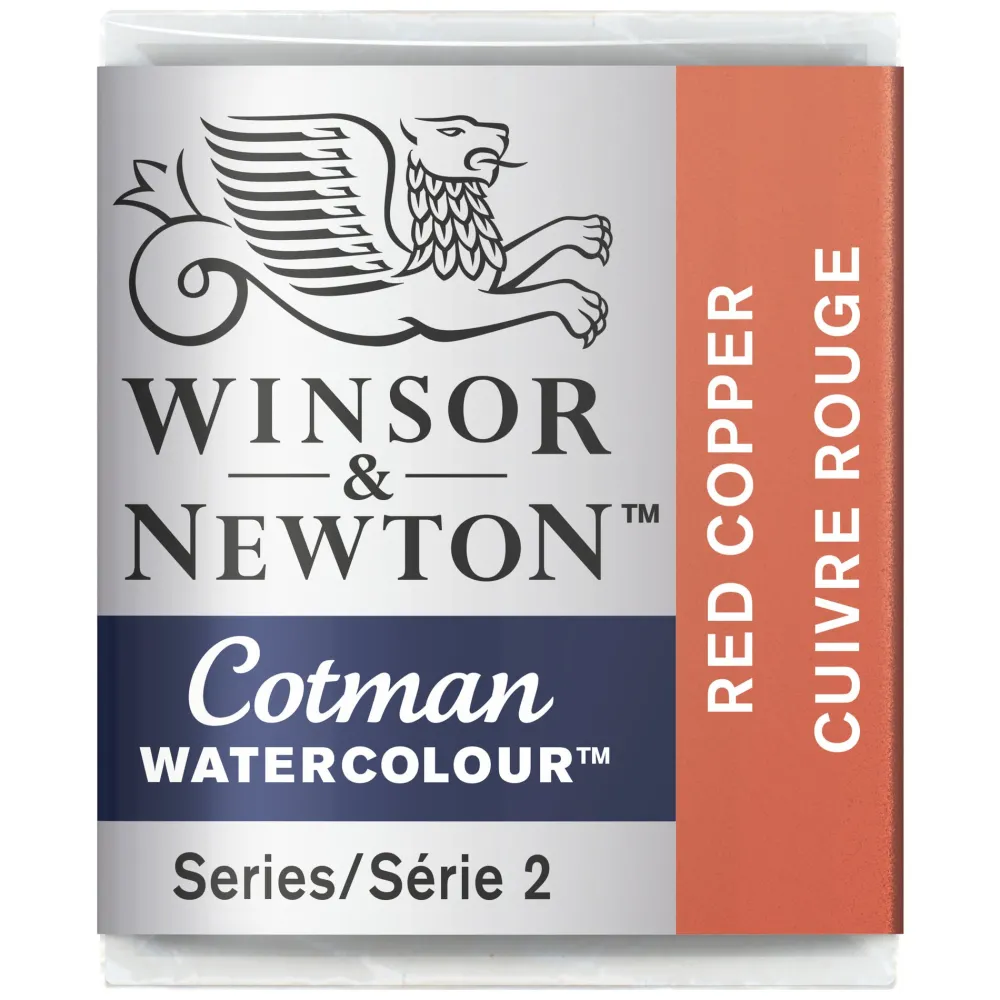 Winsor & Newton Farba akwarelowa Cotman - - Red Copper, półkostka