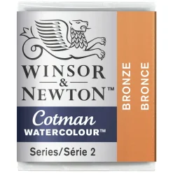 Winsor & Newton Farba akwarelowa Cotman - - Bronze, półkostka