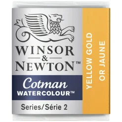 Winsor & Newton Farba akwarelowa Cotman - - Yellow Gold, półkostka