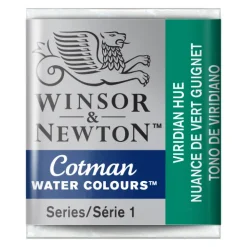 Winsor & Newton Farba akwarelowa Cotman - - Viridian Hue, półkostka > Farby Akwarelowe