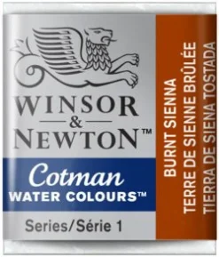 Winsor & Newton Farba akwarelowa Cotman - - Burnt Sienna, półkostka