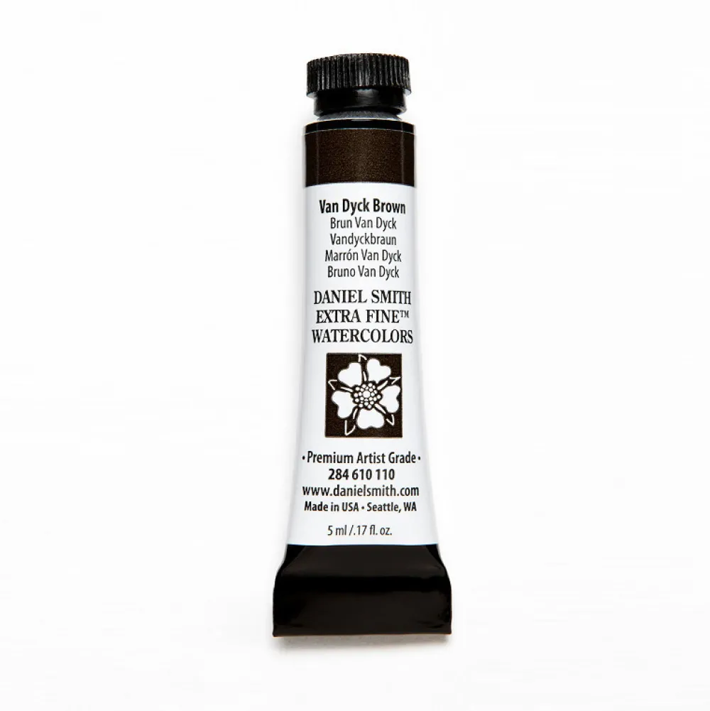 Daniel Smith Farba akwarelowa Extra Fine - - Van Dyck Brown, 5 ml > Farby Akwarelowe
