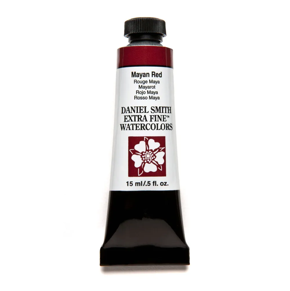 Daniel Smith Farba akwarelowa Extra Fine - - Mayan Red, 15 ml > Farby Akwarelowe