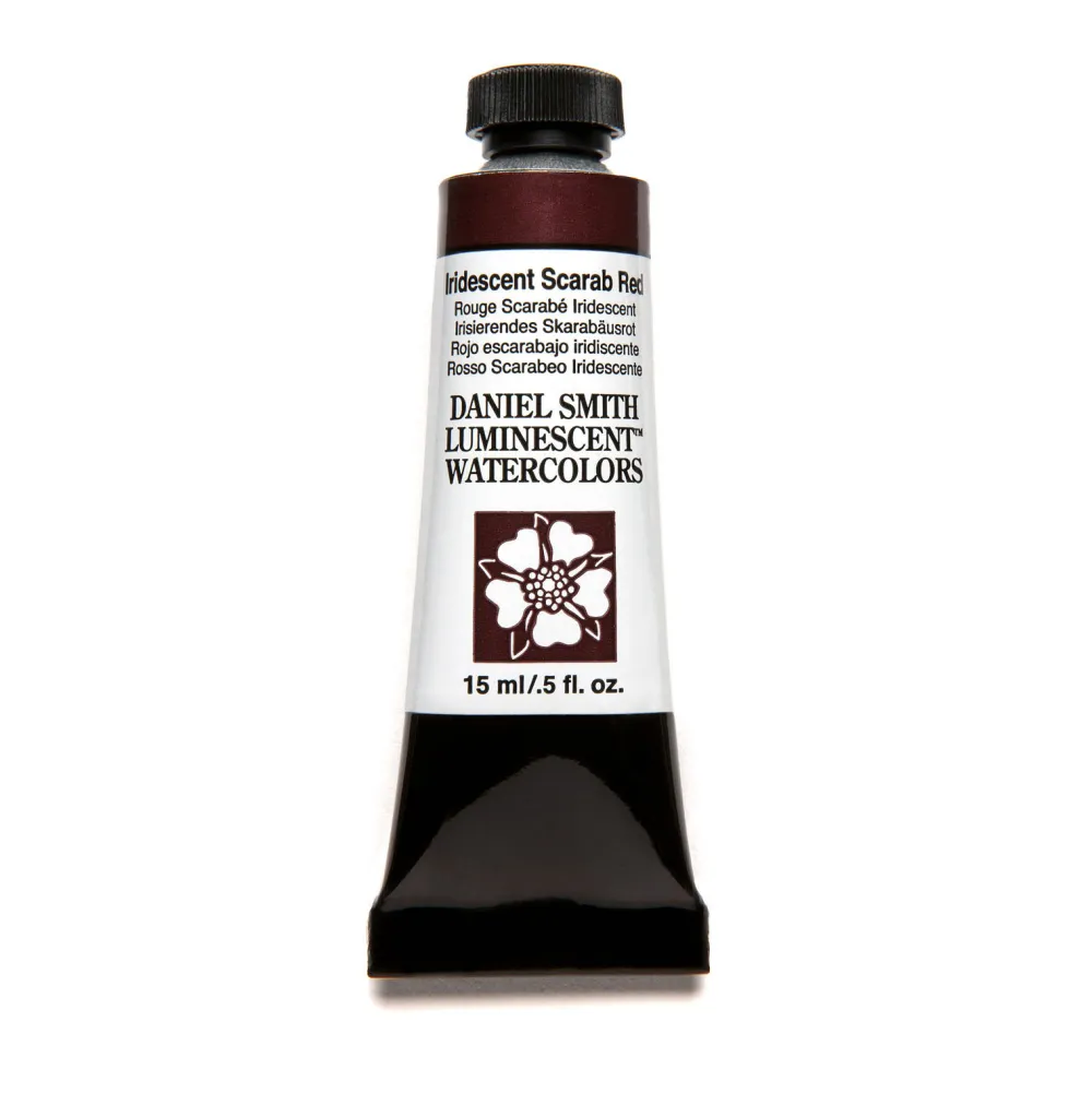 Daniel Smith Farba akwarelowa Extra Fine Luminescent - - Iridescent Scarab Red, 15 ml > Farby Akwarelowe