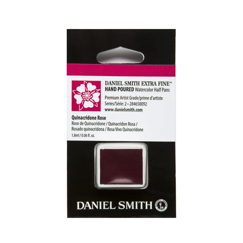 Daniel Smith Farba akwarelowa Extra Fine w półkostce - - Quinacridone Rose