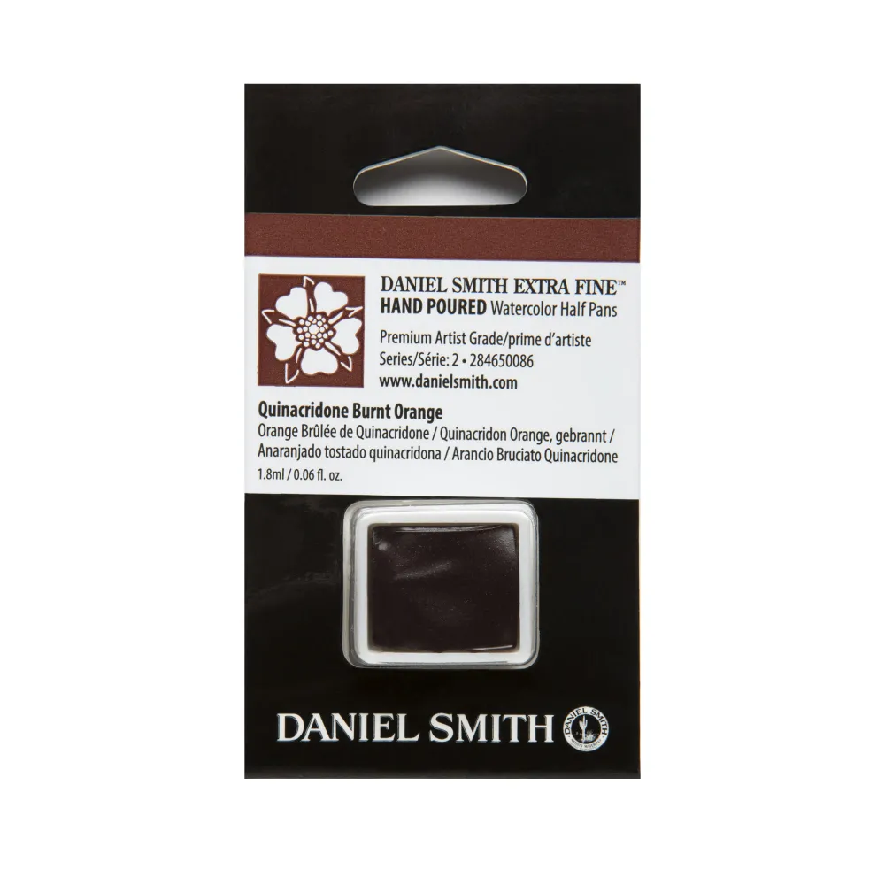 Daniel Smith Farba akwarelowa Extra Fine w półkostce - - Quinacridone Burnt Orange > Farby Akwarelowe
