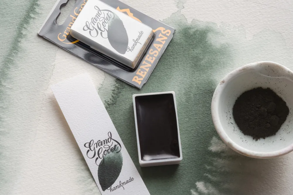 Renesans Farba akwarelowa Grand Godet w kostce - - 27 Cobalt Green Pale