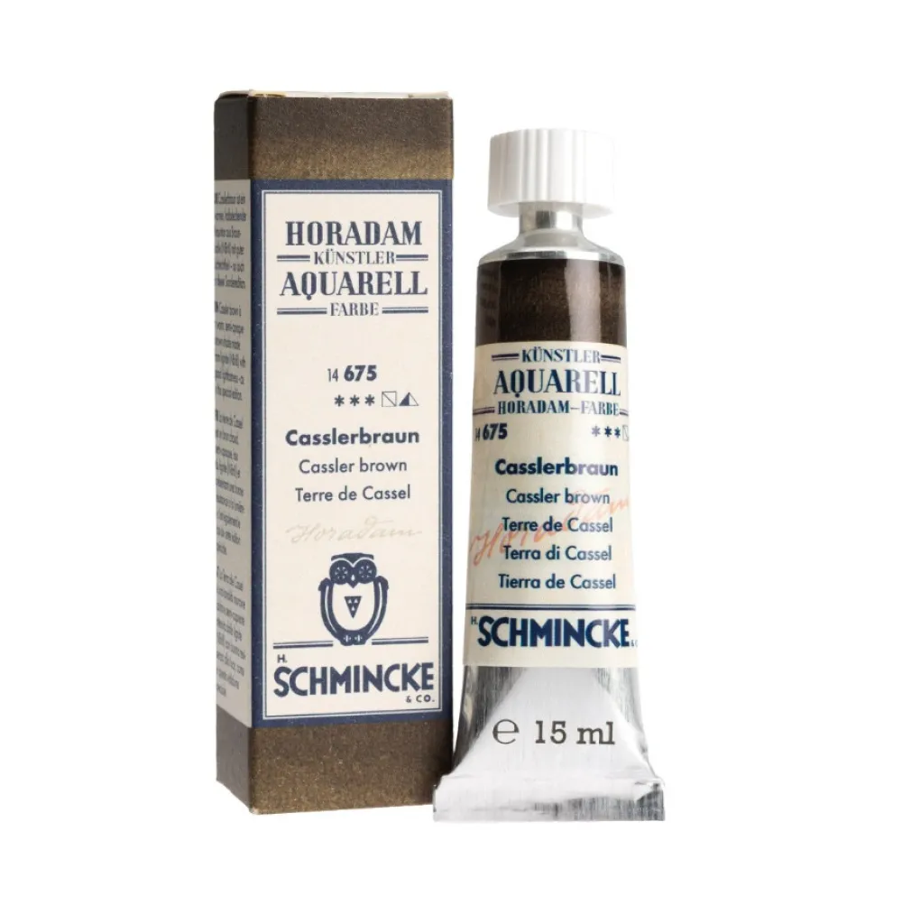 Schmincke Farba akwarelowa Horadam Aquarell - - 675 Cassler Brown 15 ml
