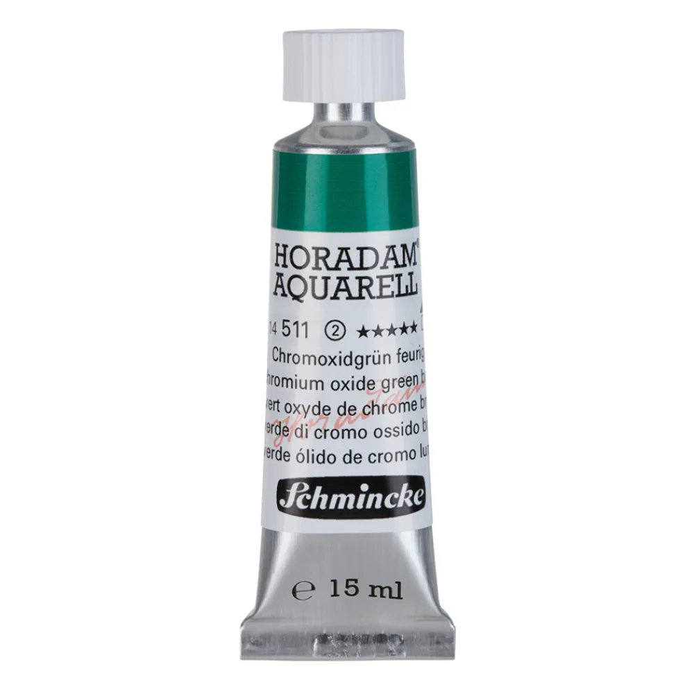 Schmincke Farba akwarelowa Horadam Aquarell - - 512, Chromium Oxide Green, 15 ml > Farby Akwarelowe