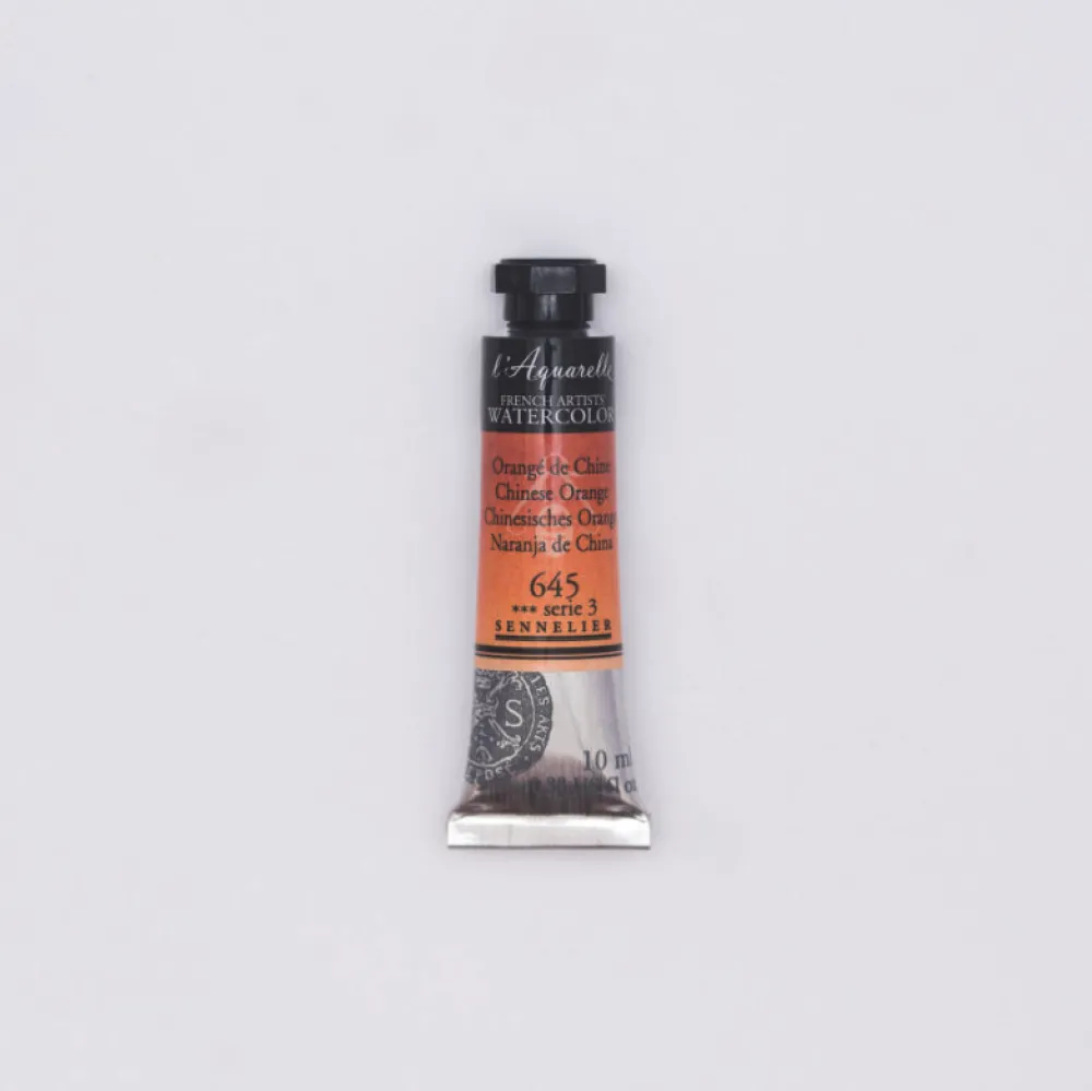 Sennelier Farba akwarelowa l’Aquarelle - - 645, Chinese Orange, 10 ml