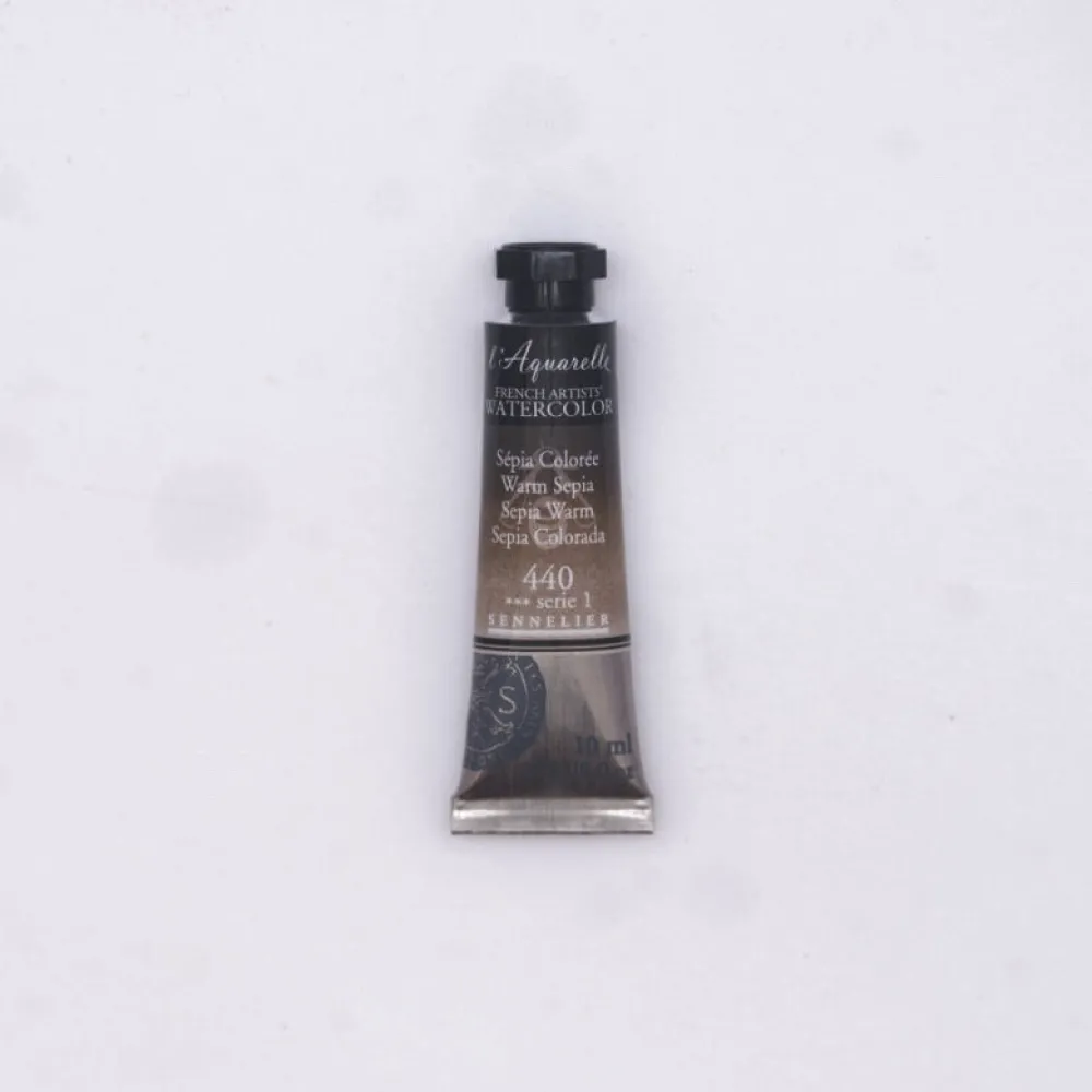 Sennelier Farba akwarelowa l’Aquarelle - - 443 Raw Sepia, 10 ml > Farby Akwarelowe