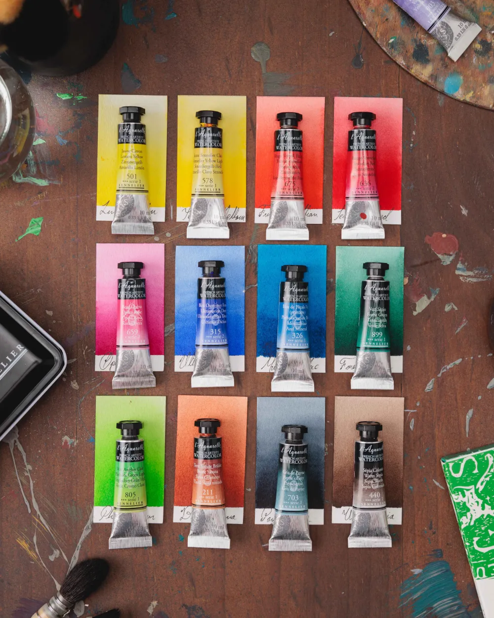 Sennelier Farba akwarelowa l’Aquarelle - - 211 Burnt Sienna, 10 ml