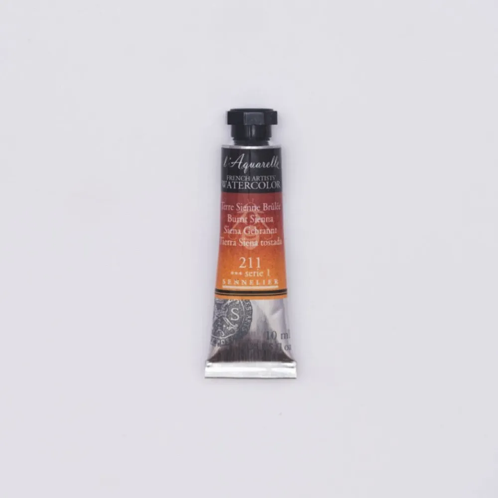 Sennelier Farba akwarelowa l’Aquarelle - - 211 Burnt Sienna, 10 ml
