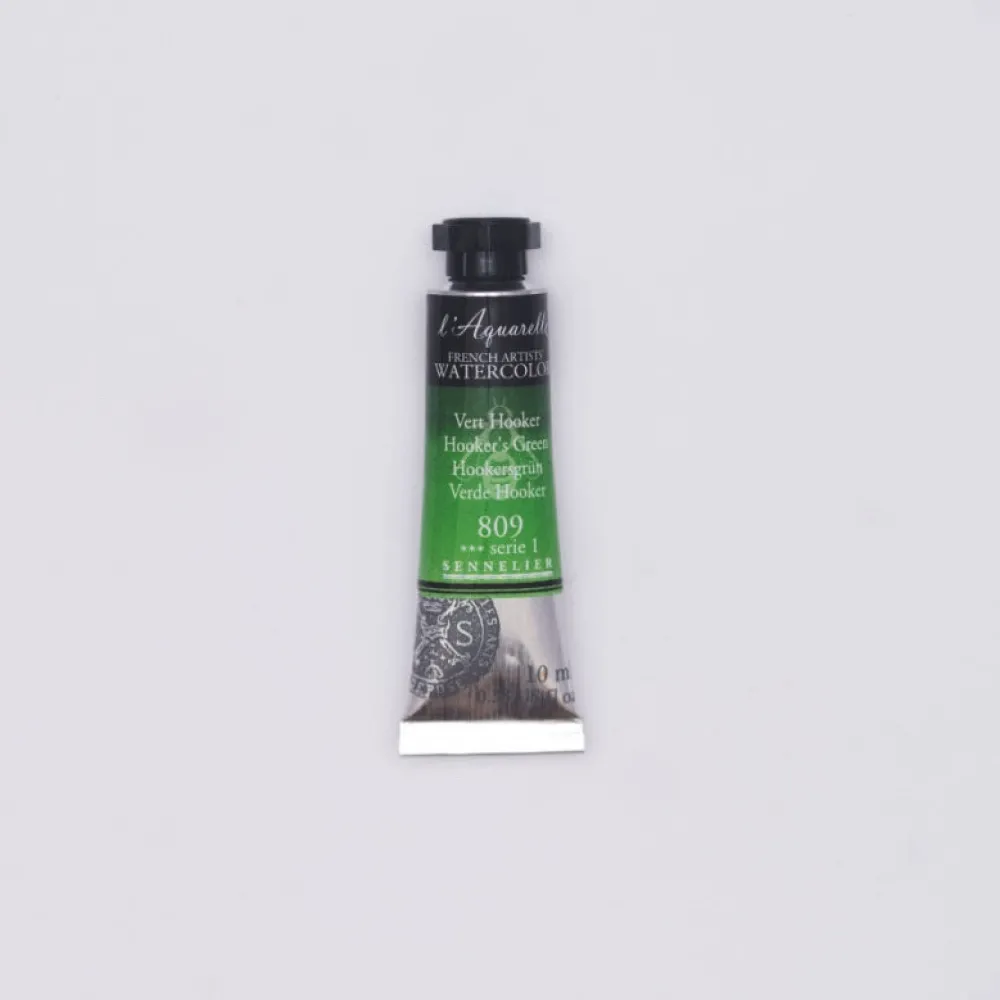 Sennelier Farba akwarelowa l’Aquarelle - - 809, Hooker's Green, 10 ml
