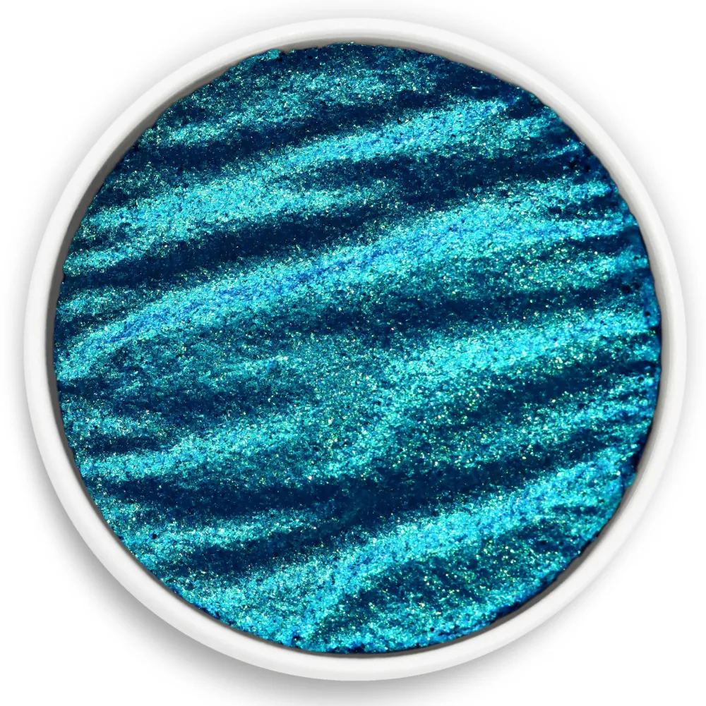 Finetec Farba akwarelowa, perłowa - Coliro Pearl Colors - Tropical Blue