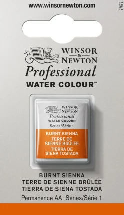 Winsor & Newton Farba akwarelowa Professional w półkostce - - Burnt Sienna