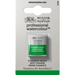 Winsor & Newton Farba akwarelowa Professional w półkostce - - Cinnabar Green