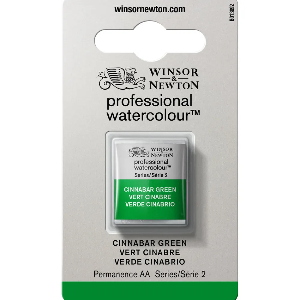 Winsor & Newton Farba akwarelowa Professional w półkostce - - Cinnabar Green