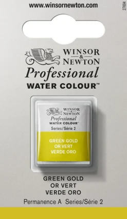 Winsor & Newton Farba akwarelowa Professional w półkostce - - Green Gold