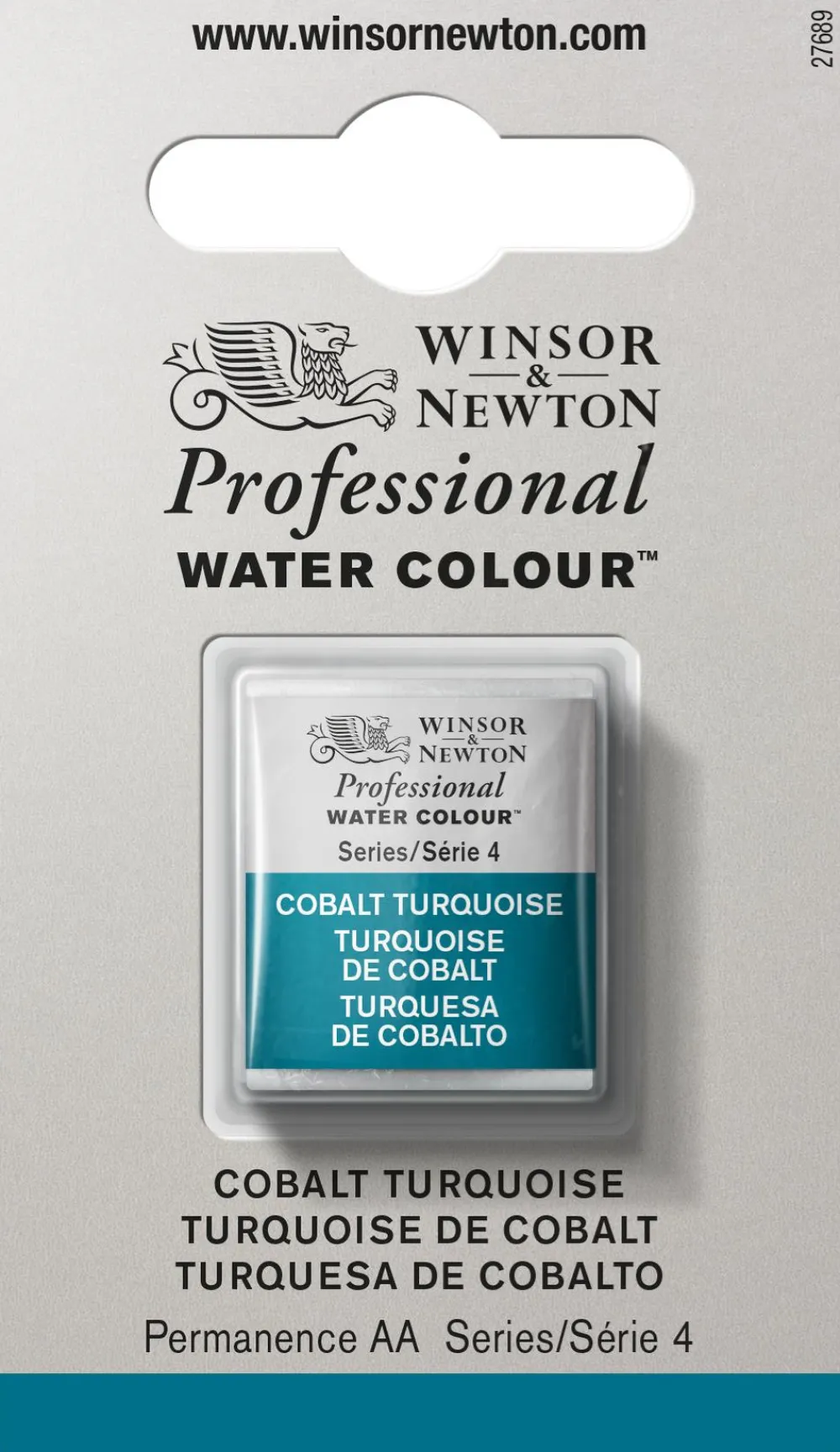 Winsor & Newton Farba akwarelowa Professional w półkostce - - Cobalt Turquoise
