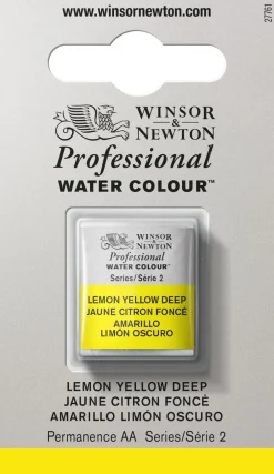 Winsor & Newton Farba akwarelowa Professional w półkostce - - Lemon Yellow Deep