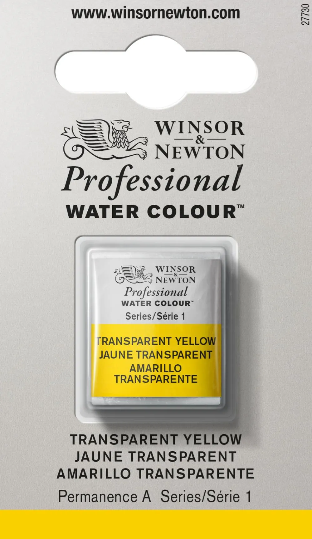 Winsor & Newton Farba akwarelowa Professional w półkostce - - Transparent Yellow