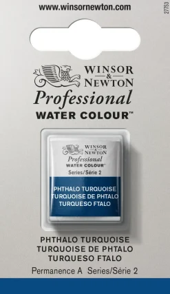 Winsor & Newton Farba akwarelowa Professional w półkostce - - Phthalo Turquoise