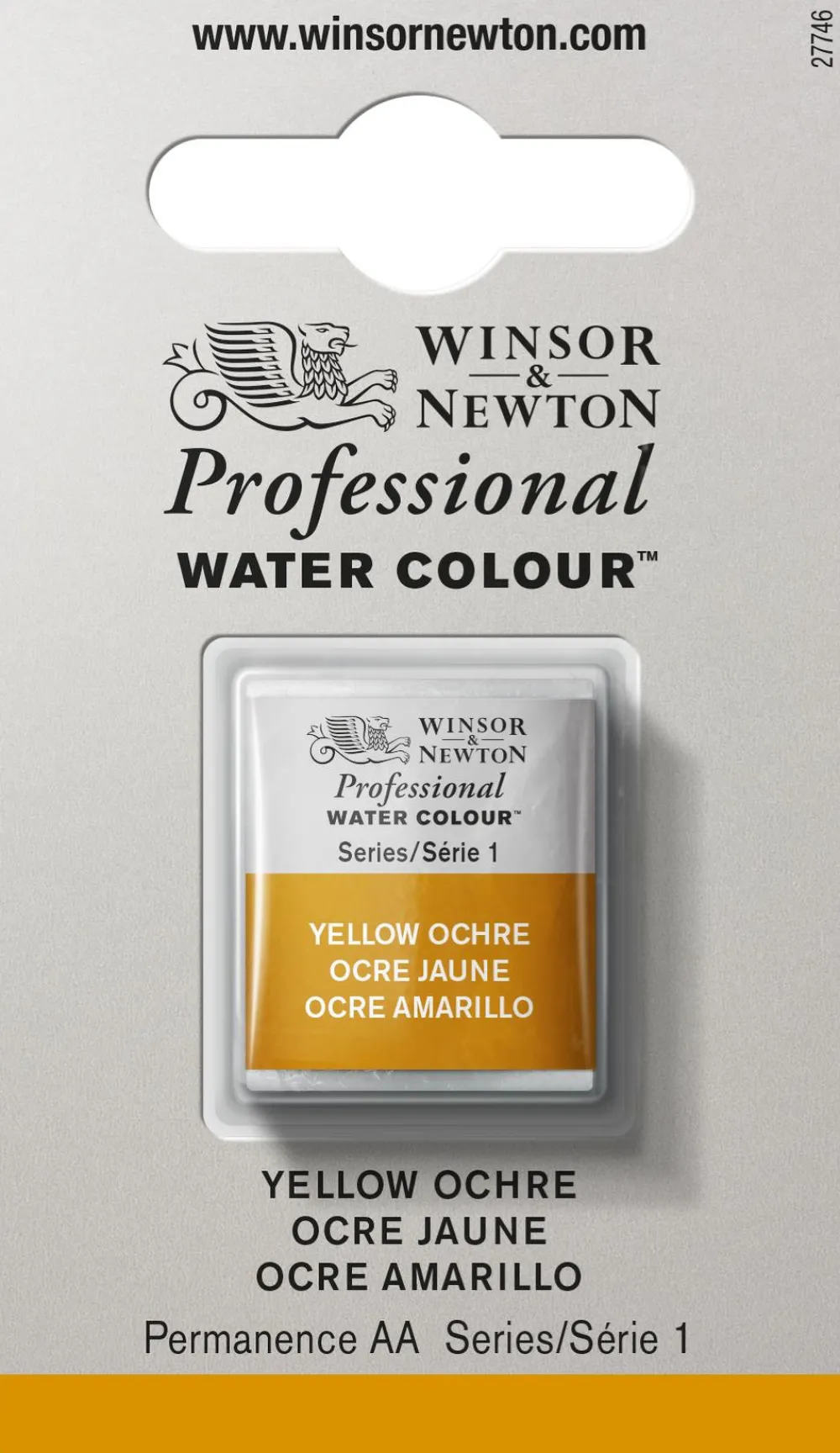 Winsor & Newton Farba akwarelowa Professional w półkostce - - Yellow Ochre