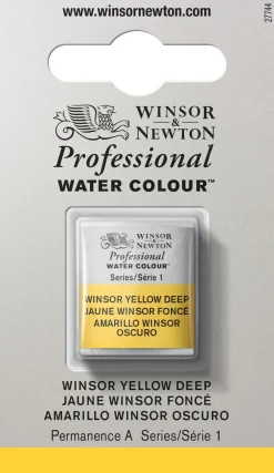 Winsor & Newton Farba akwarelowa Professional w półkostce - - Winsor Yellow Deep